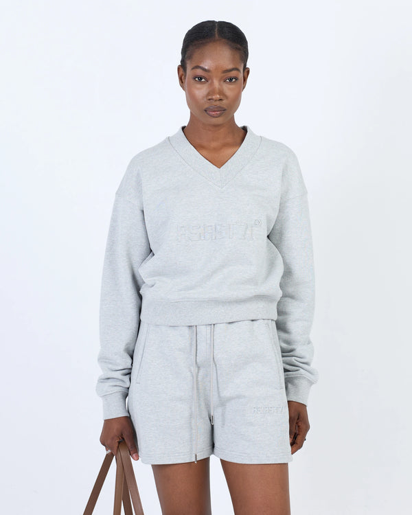 SHORTS EMBOSSED CROP 500 GR GREY