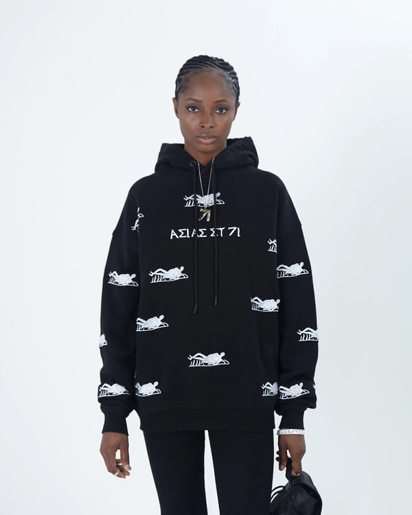 Sweat à capuche Nosce Te Ipsum noir