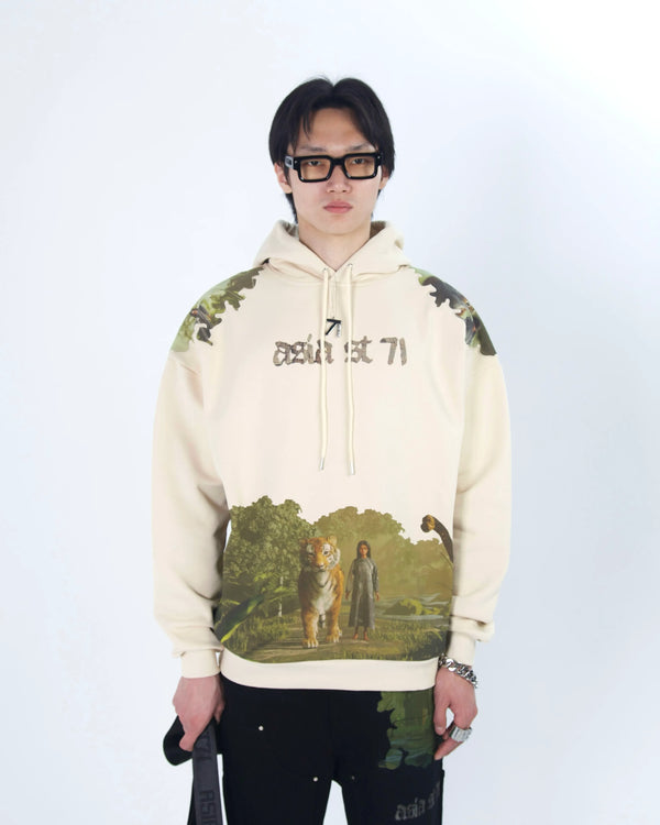 SWEAT À CAPUCHE ART UNION LOST PARADISE BEIGE
