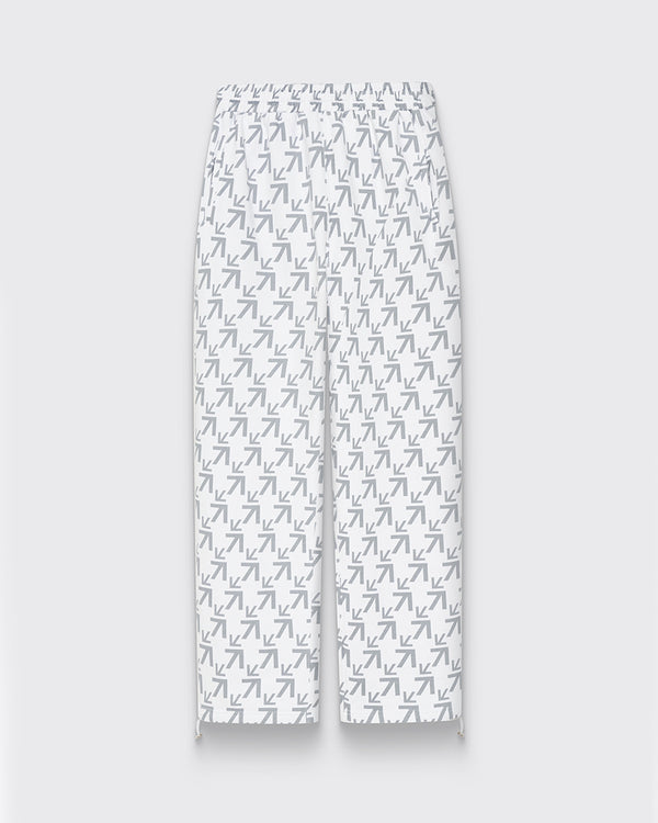 Pantalon de jogging motif flèche blanc