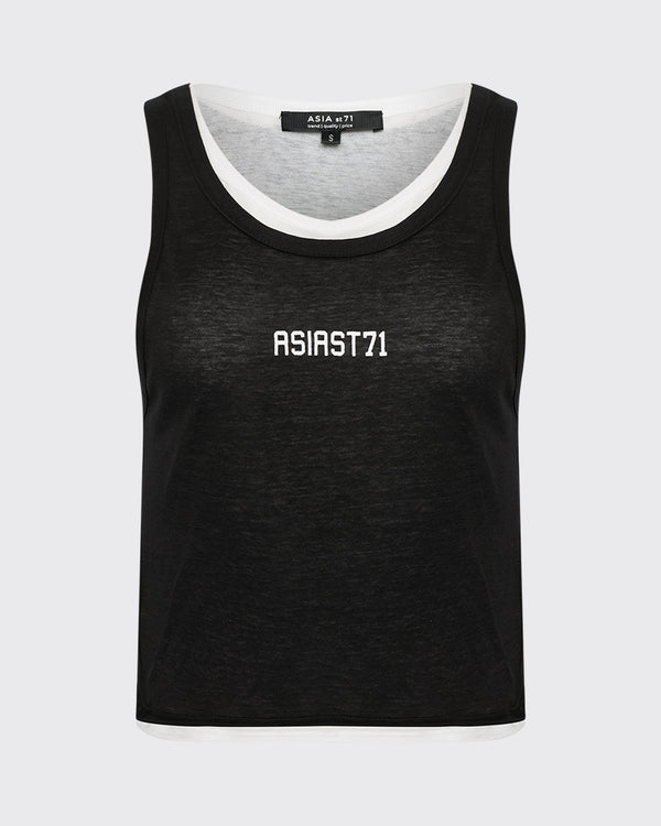 TOP DOUBLE LAYER BLACK