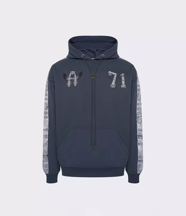 HOODIE FLYING A DUST BLUE