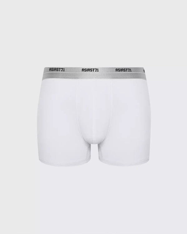 UNDERWEAR MEN RIBBED LOGO WHITE