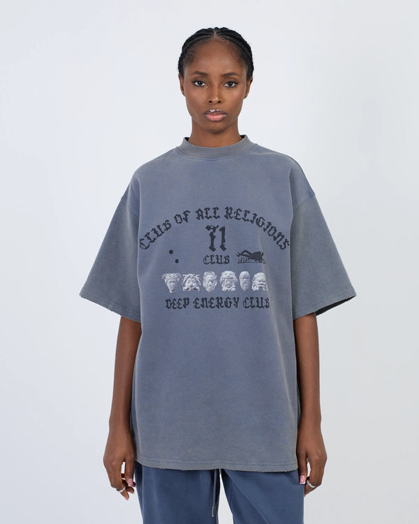 T-SHIRT CLUB 71 PARIS GRIS