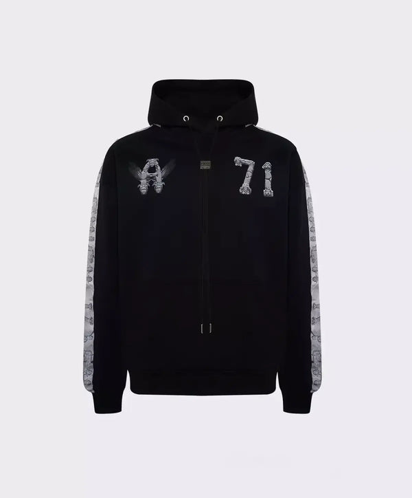 HOODIE FLYING A BLACK