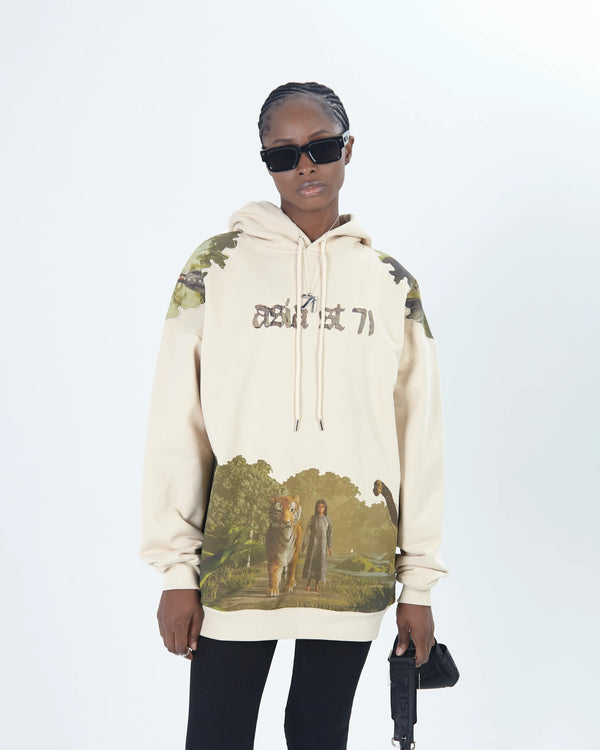 HOODIE ART UNION LOST PARADISE BEIGE
