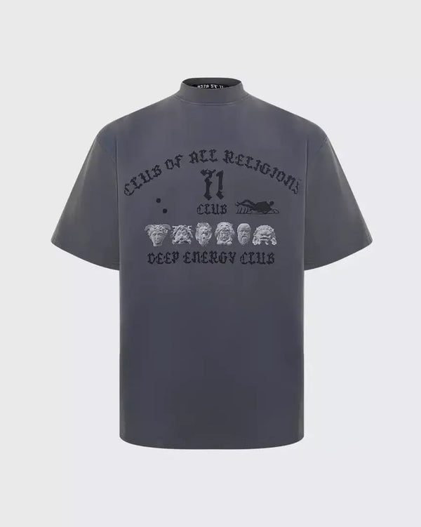 T-SHIRT CLUB 71 PARIS GREY