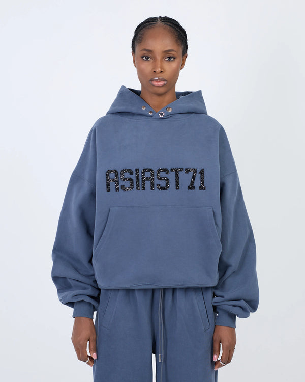 SWEAT À CAPUCHE STONES ARROW DUST BLEU