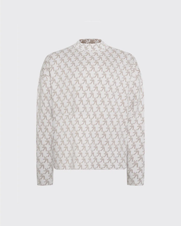 JUMPER PATTERN ARROW WHITE