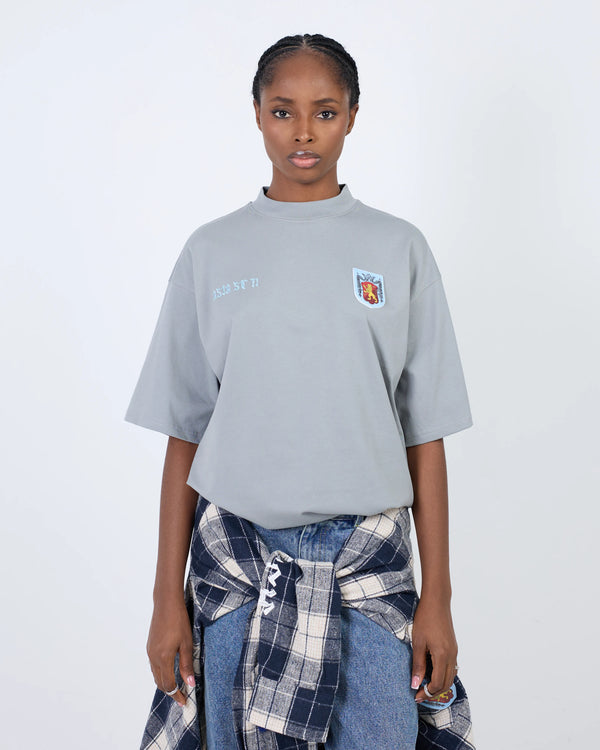 T-SHIRT BLAZON LION GREY